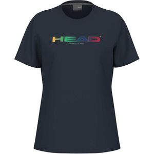 Head Racket Rainbow Short Sleeve T-shirt Blauw XS Vrouw