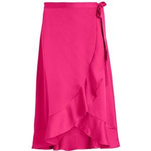 Vila Ellette Wrap High Waist Midi Skirt Roze 40 Vrouw