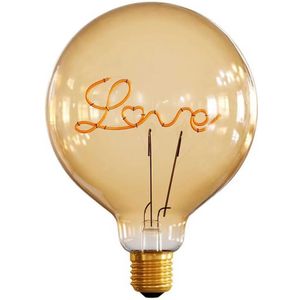 Creative Cables Cbl700232 Love G125 E27 5w 250 Lumens 2000k Bolvormige Led-filamentlamp