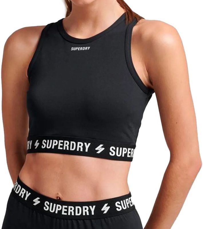 Superdry - Korte Elastische Damesbeha - Mouwloos - Longline bh's