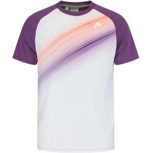 Head Racket Performance Short Sleeve T-shirt Wit,Paars M Man