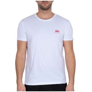 Alpha Industries Backprint Short Sleeve T-shirt Wit 3XL Man
