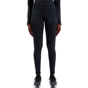 Odlo - Zeroweight Print Reflective - Leggings - Zwart - Reflecterende Details