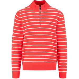 Fynch Hatton Striped Half Rits Trui