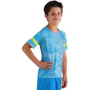 Endless Feisty Camo Short Sleeve T-shirt Blauw 10-12 Years Jongen