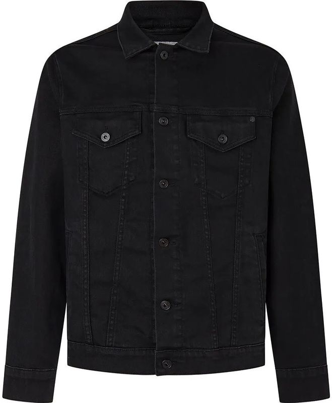 Pepe Jeans - PM402885 - Jas - Zwart - Casual - Katoen - Denim - Lange Mouwen