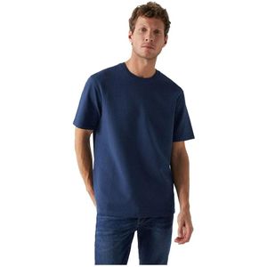 Salsa Jeans Plain T-shirt Met Korte Mouwen