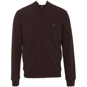 Emporio Armani Iconic Piquet Sweatshirt Met Rits