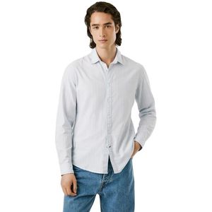 Pepe Jeans - PM3090814 - Overhemd - Blauw - Katoen - Lange Mouwen