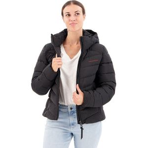 Superdry Microfibre Padded Jacket Zwart L Vrouw