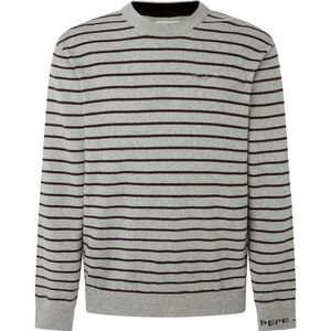 Pepe Jeans Andre Stripes Sweater Grijs M Man