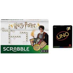 Mattel Games Scrabble Harry Potter + Uno Minimalist Free Board Game Veelkleurig