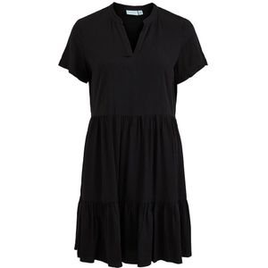 Vila Paya Short Sleeve Short Dress Zwart 36 Vrouw