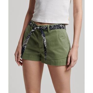 Superdry Vintage Hot Chino Shorts Groen L Vrouw