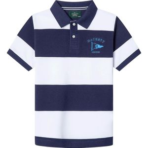Hackett Heritage Regatta Stripe Korte Mouw Poloshirt