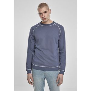 Urban Classics Contrast Stitching Crew Sweatshirt Blauw S Man