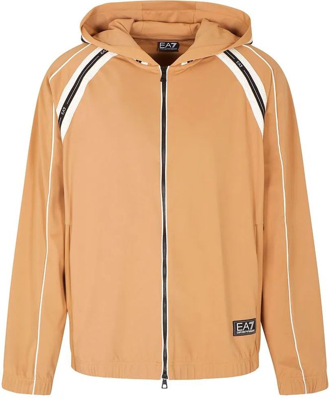 EA7voor mannen. 7M000958_AF17160 Train Logo Serie Jas M beige (XS), Casual, Polyamide