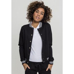 Urban Classics College Sweatshirt Jacket Zwart L Vrouw
