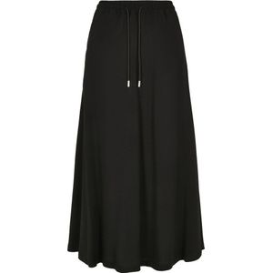 Urban Classics Skirt Viscose Midi Big Zwart 3XL Vrouw