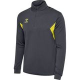 Hummel - Hmlauthentic Half Zip Sweat - Trainingsjack - Asphalt