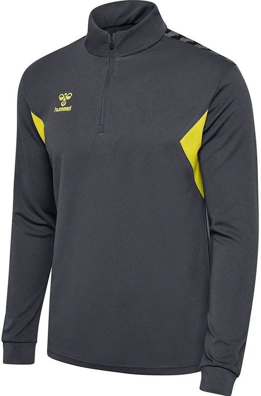 Hummel - Hmlauthentic Half Zip Sweat - Trainingsjack - Asphalt