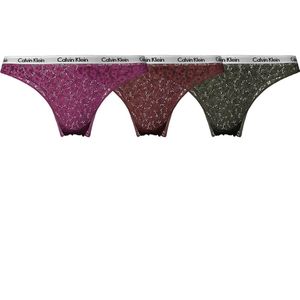 Calvin Klein Underwear Carousel Lace Brazilian Panties 3 Units Veelkleurig XS Vrouw
