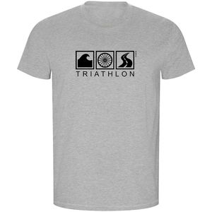Kruskis Triathlon Eco Short Sleeve T-shirt Grijs L Man