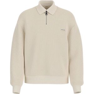 Guess - Collar Sweatshirt - Katoen - Halve Rits