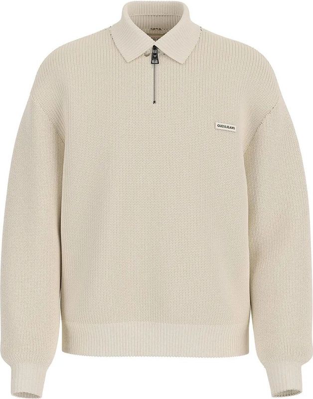 Guess - Collar Sweatshirt - Katoen - Halve Rits