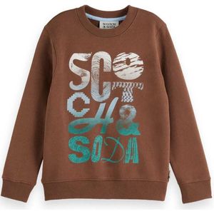 Scotch & Soda Regular Fit Front Artwork Sweatshirt