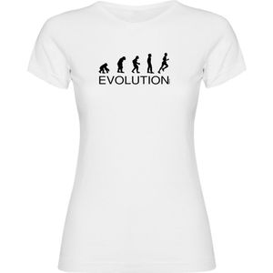 Kruskis Evolution Running Short Sleeve T-shirt Wit 2XL Vrouw