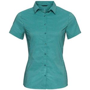 Odlo Kumano Check Short Sleeve Shirt Groen M Vrouw