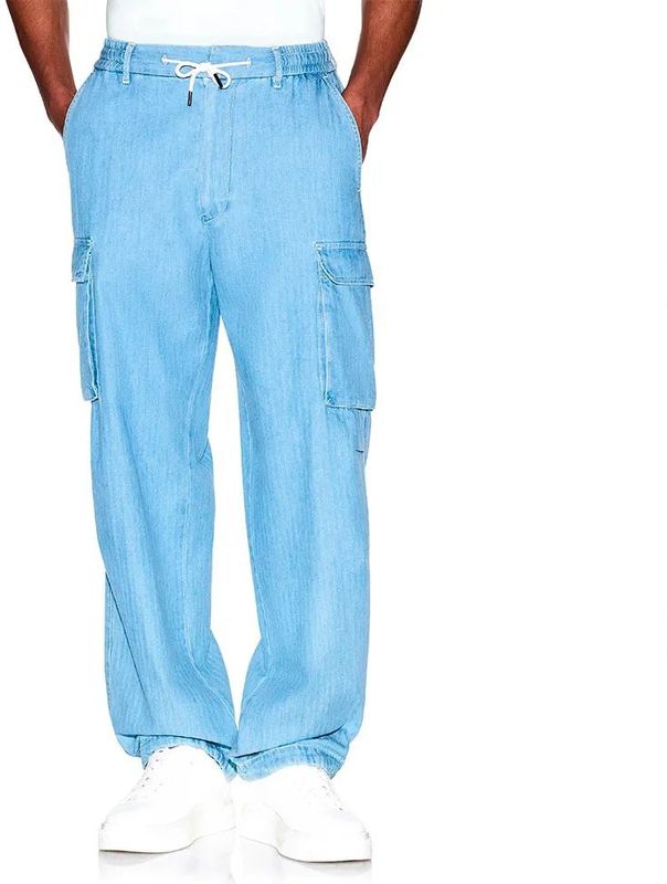 A|X Armani Exchange - XM000946AF13142MB003 - Herenbroek - Blauw - Casual - Katoen