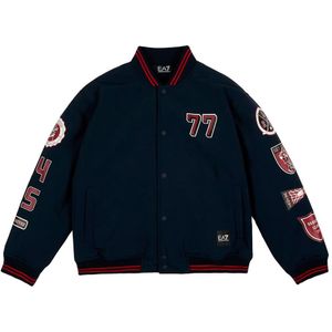 EA7 - Train Graphic Series - Jas - Marineblauw - Casual - Polyester