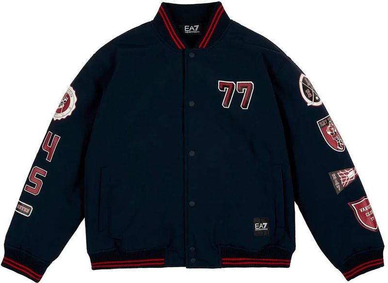 EA7 - Train Graphic Series - Jas - Marineblauw - Casual - Polyester