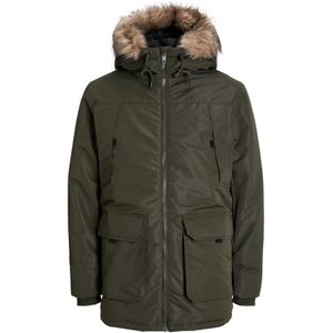 Jack & Jones Construct Faux Fur Parka