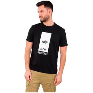 Alpha Industries - Block Logo T-shirt - Zwart - Katoen