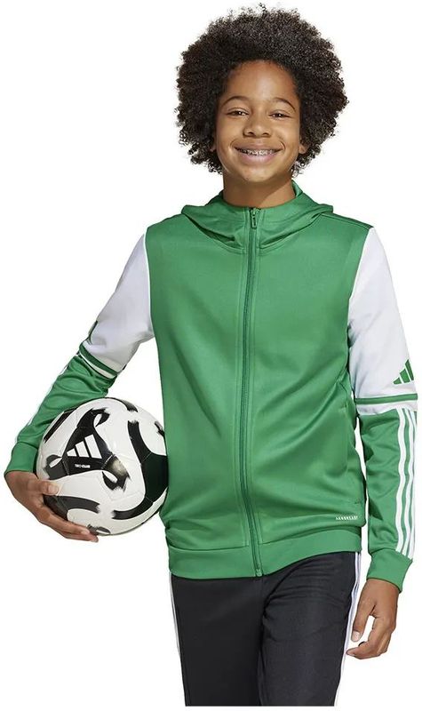 adidas - Hoodie - Junioren - Zwart - 100% Gerecycled Polyester