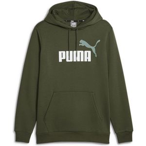 Puma Ess+ 2 Col Big Logo Hoodie Groen L Man