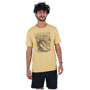 Hurley Everyday Surf Skelly Short Sleeve T-shirt Geel M Man