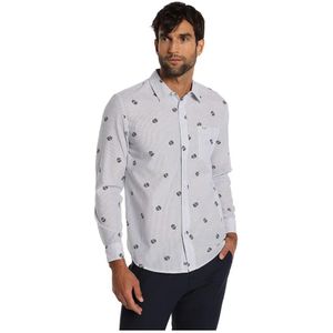 Bendorff - Blauw Gestreept Overhemd - Lange Mouwen - Casual - Katoen