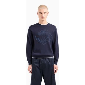 Armani Exchange 3dzm1l_zmx8z Sweater Blauw L Man