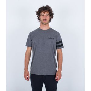 Hurley Oceancare Block Party Short Sleeve T-shirt Grijs 2XL Man