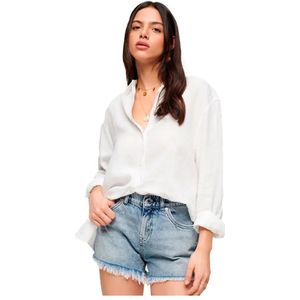 Casual Linen Overhemd - Wit - 100% Linnen