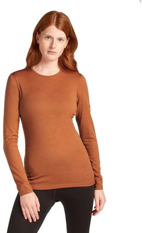 Icebreaker - Merino 200 Oasis Lange Mouwen Basislaag - Zwart - 100% Merinowol