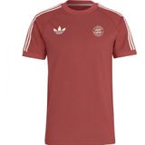 adidas - FC Bayern T-shirt - Rood - Katoenmix - Slanke Pasvorm