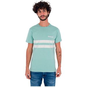 Hurley Oceancare Block Party Short Sleeve T-shirt Groen S Man