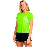 Under Armour Launch Short Sleeve T-shirt Geel S Vrouw