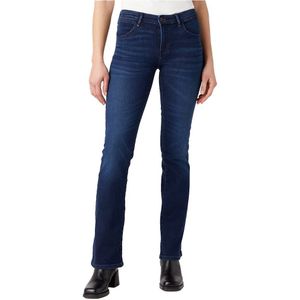 Wrangler 112342797 Bootcut Fit Jeans Blauw 34 / 32 Vrouw