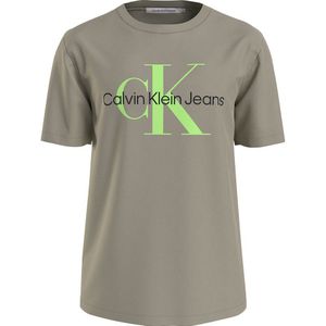 Calvin Klein Jeans Seasonal Monologo Short Sleeve T-shirt Groen L Man